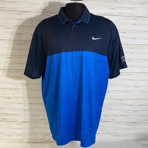 NIKE TOUR PERFORMANCE DRI-FIT GOLF POLO SHIRT  X-Large BLUE NAVY  Short Sleeves